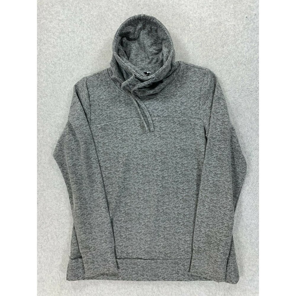 Stoic Cowl Neck‎ Pullover Sweatshirt (Women's Large) Gray